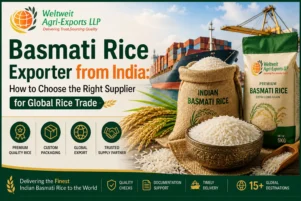 Basmati rice exporter from India supplying premium long grain Indian rice for global buyers