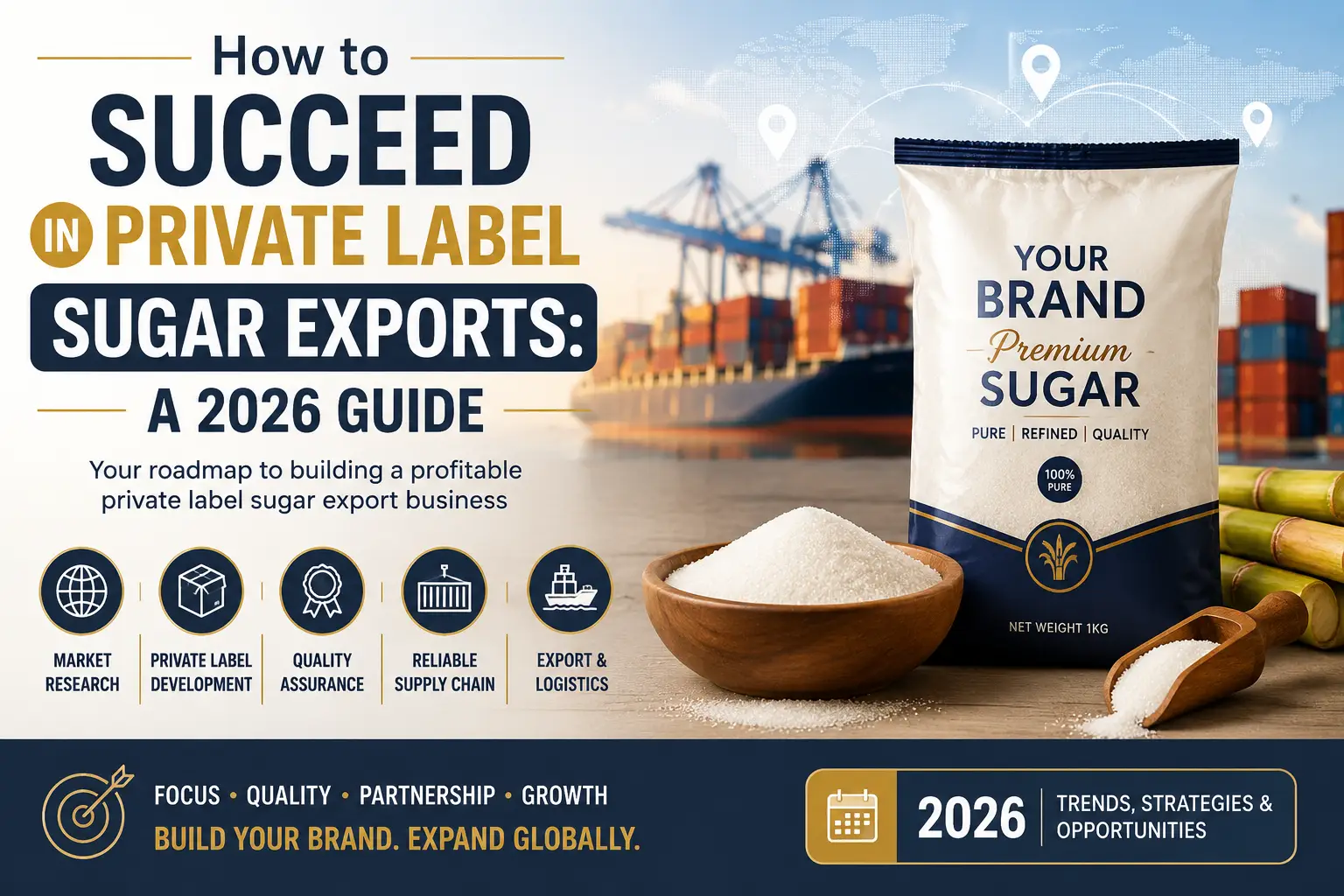 How to Succeed in Private Label Sugar Exports: A 2026 Guide