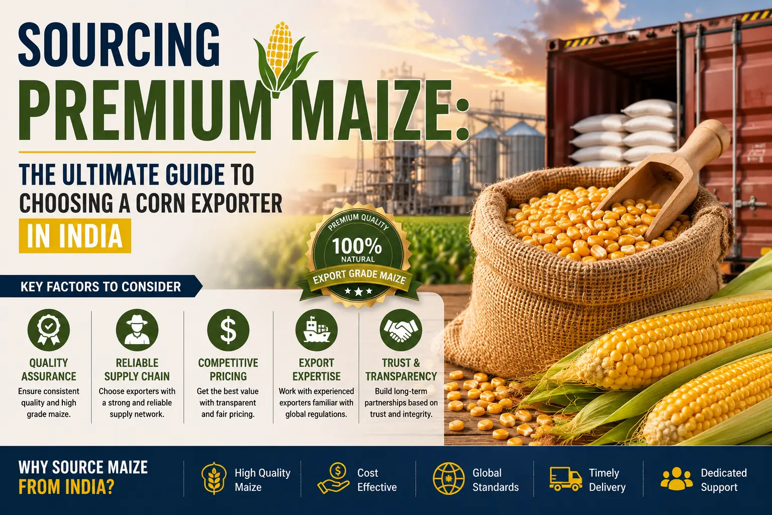 Sourcing Premium Maize The Ultimate Guide to Choosing a Corn Exporter in India