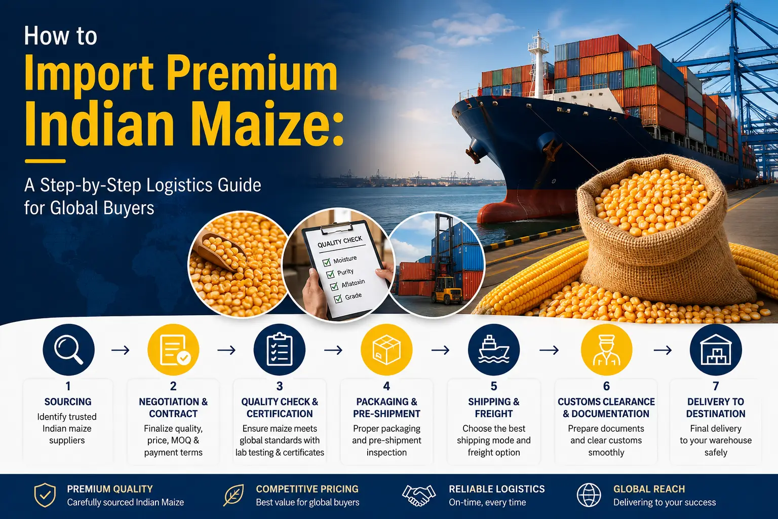 How to Import Premium Indian Maize: A Step-by-Step Logistics Guide for Global Buyers