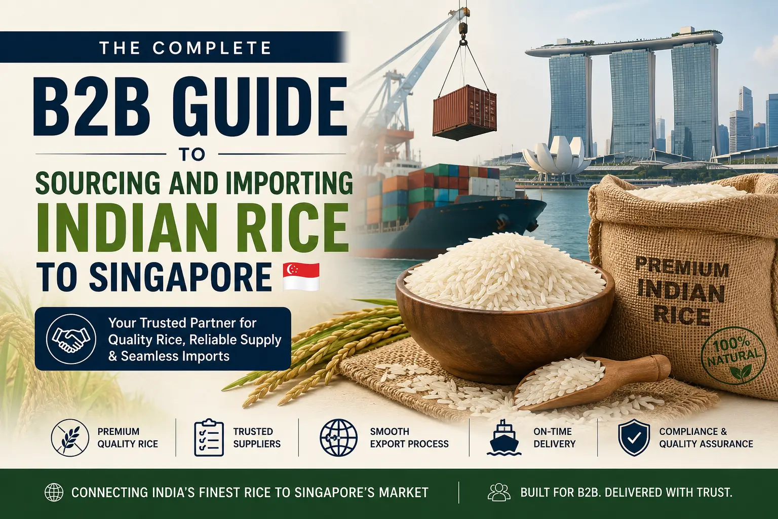 The Complete B2B Guide to Sourcing and Importing Indian Rice to Singapore